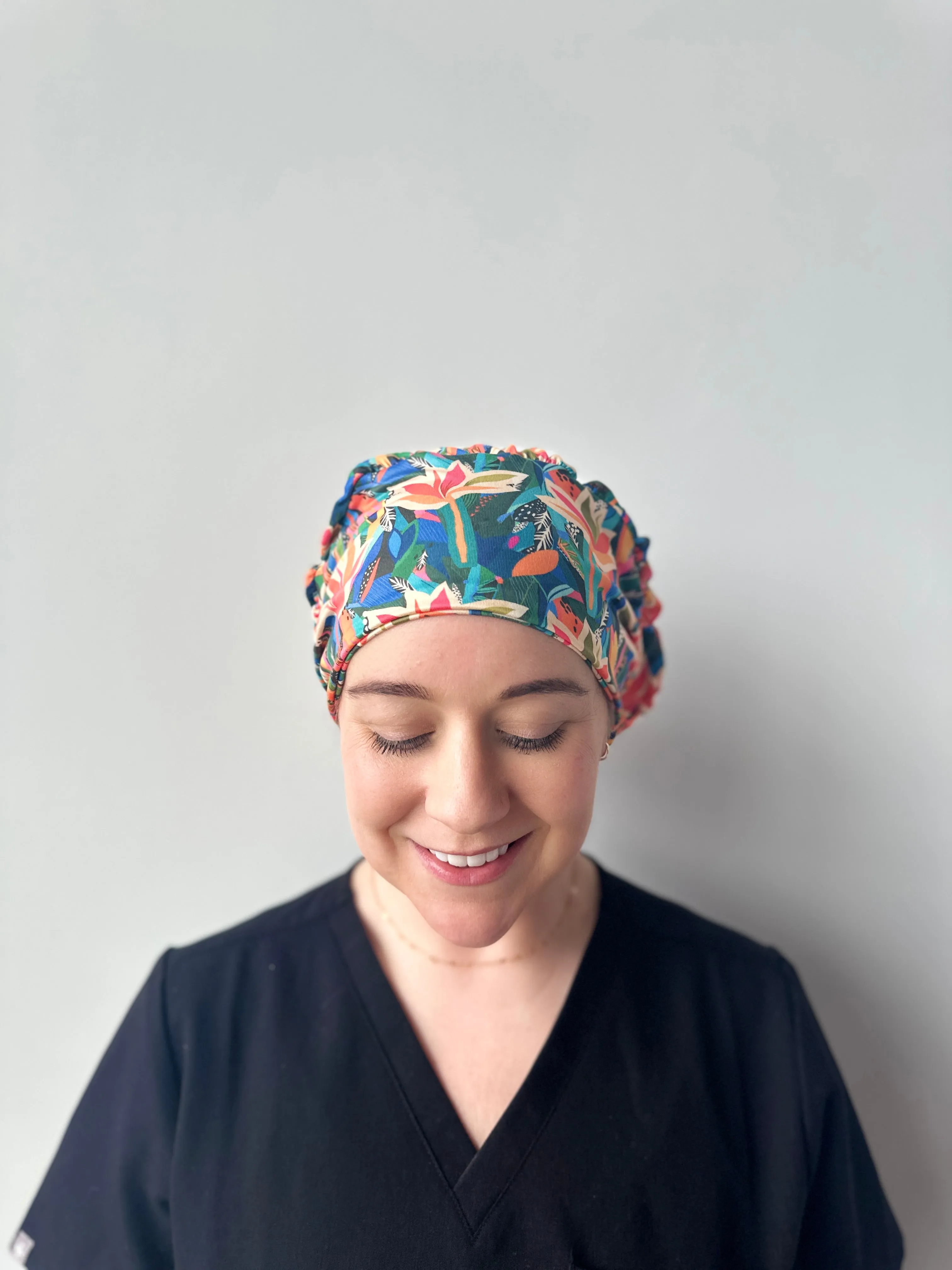 DuoStyle Scrub Hat - Neon Tropics