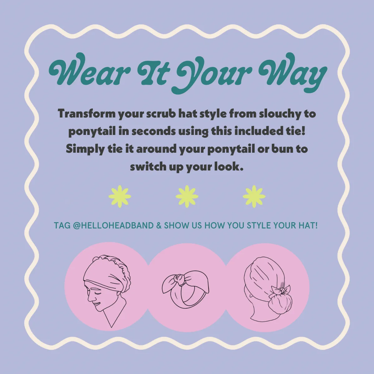 DuoStyle Scrub Hat - Paw Prints