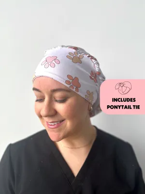 DuoStyle Scrub Hat - Paw Prints