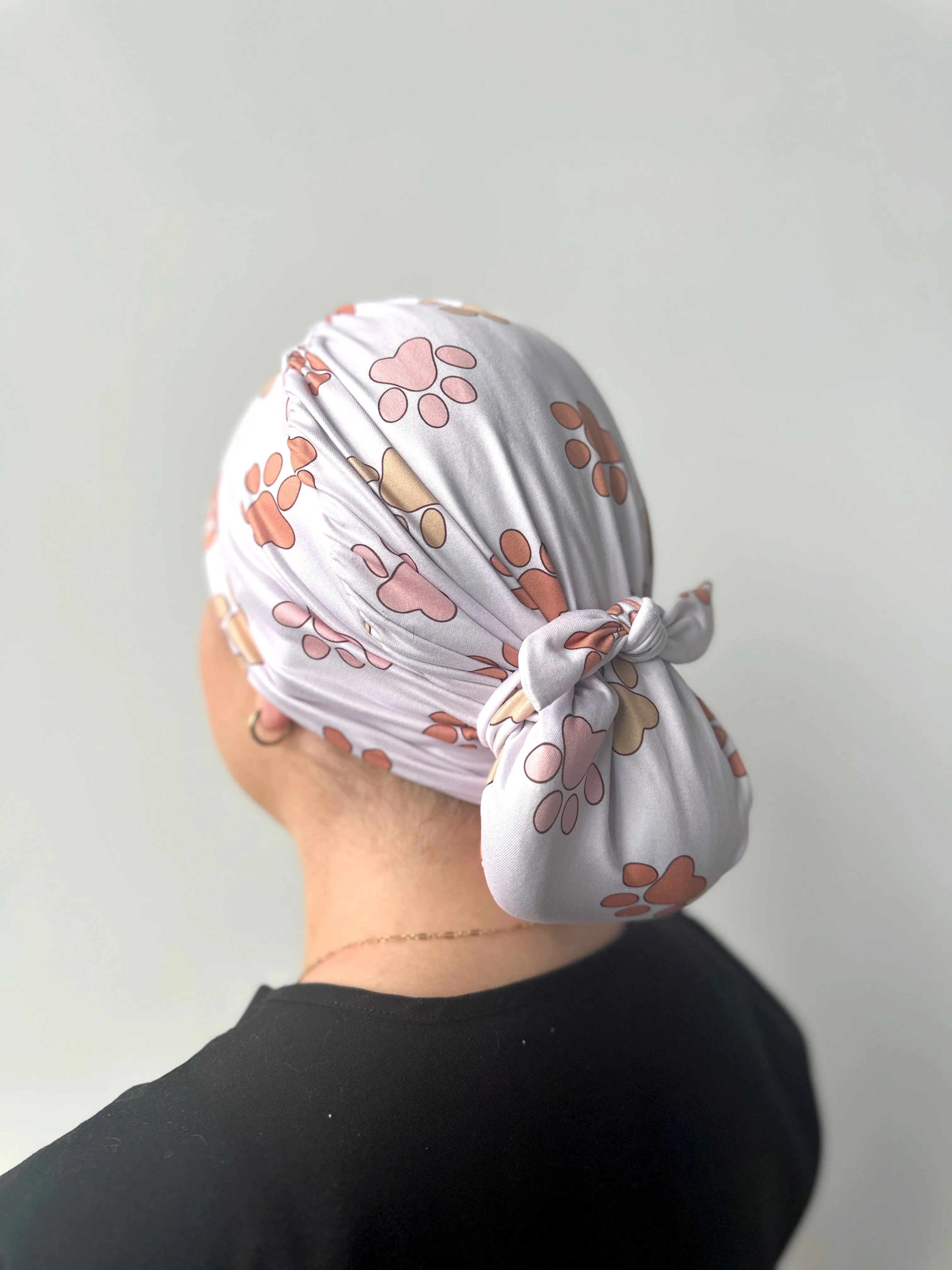 DuoStyle Scrub Hat - Paw Prints