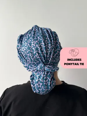 DuoStyle Scrub Hat - Purple Stars