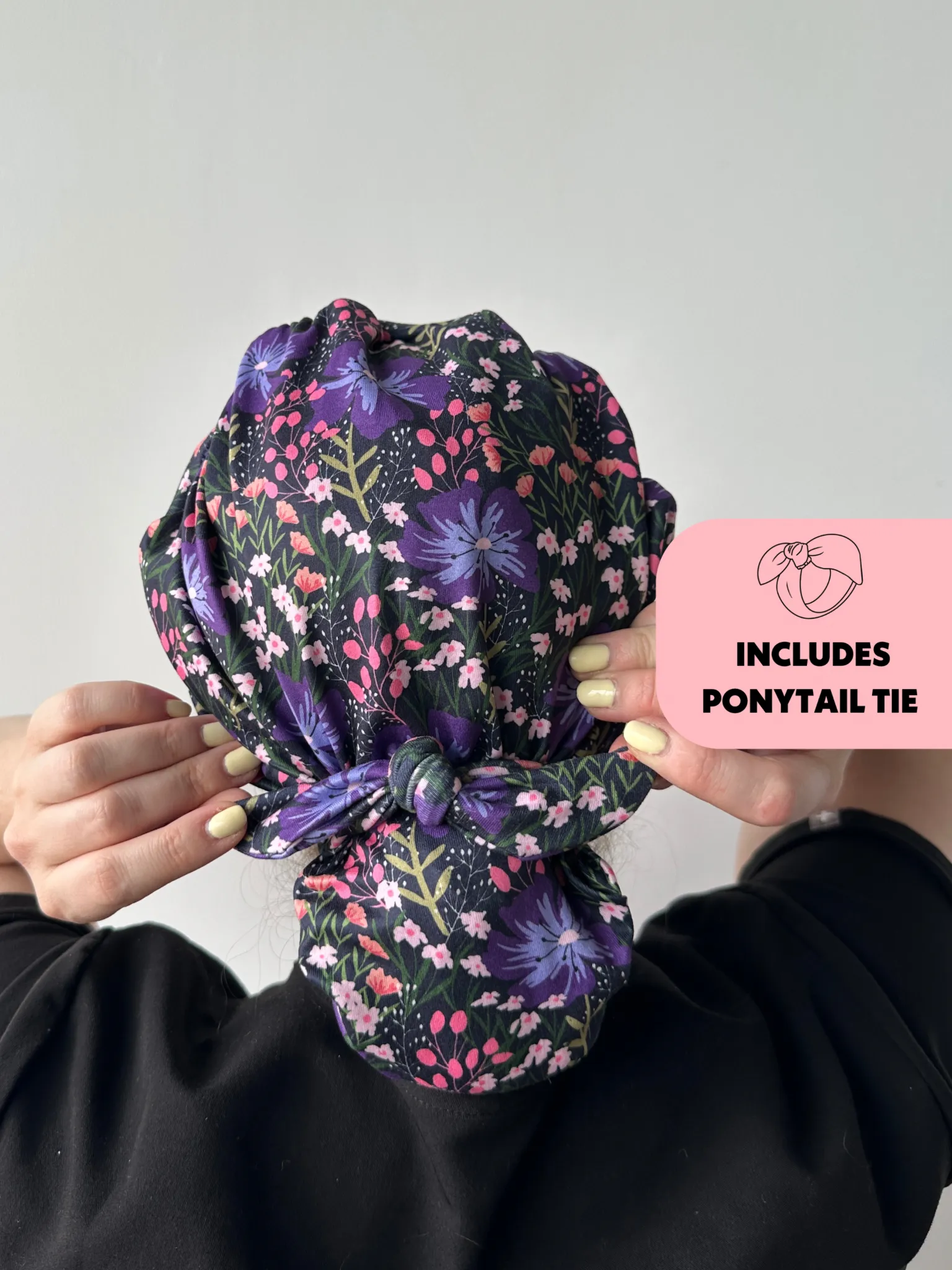 DuoStyle Scrub Hat - Violet Fields