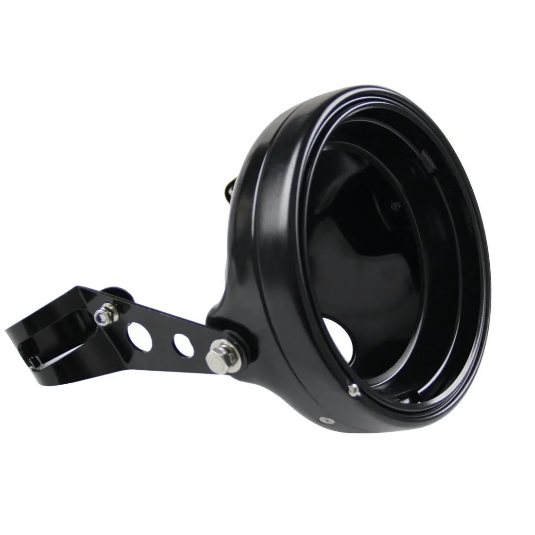 Eagle Lights 7" Meteor Headlight Bucket Housing for Motorcycles with 32MM to 40MM Fork Tubes