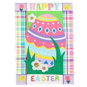 Easter Egg Patterned Border Garden Applique Flag,169225sa