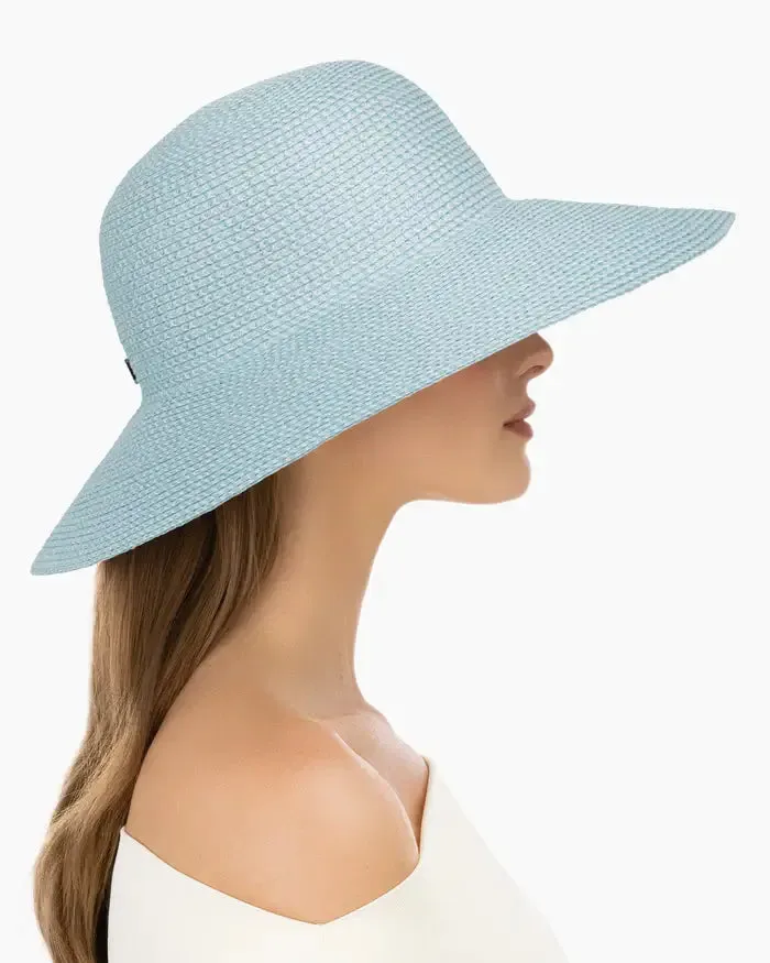 Eric Javits Hampton Hat in Aqua