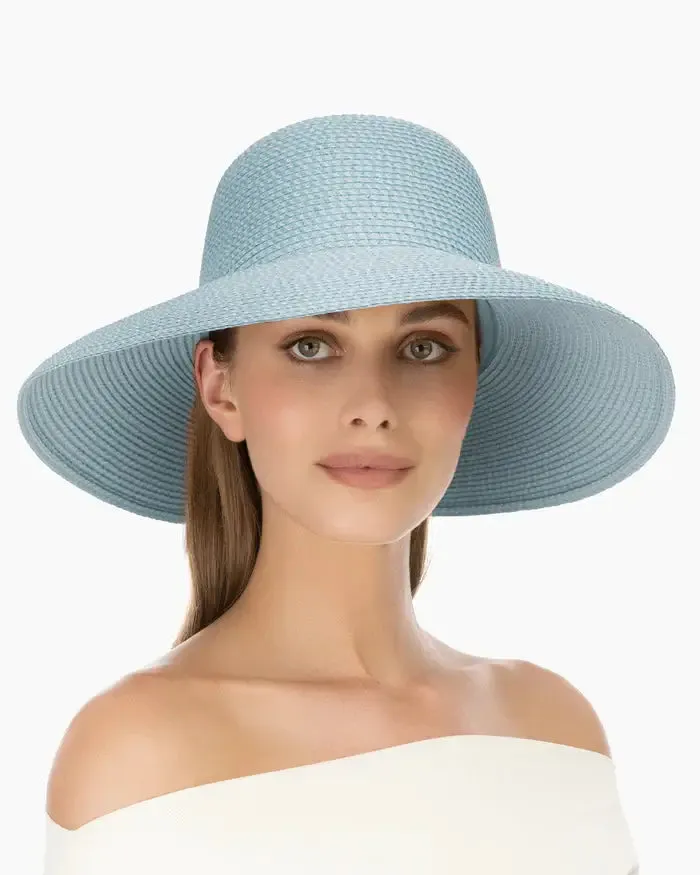 Eric Javits Hampton Hat in Aqua
