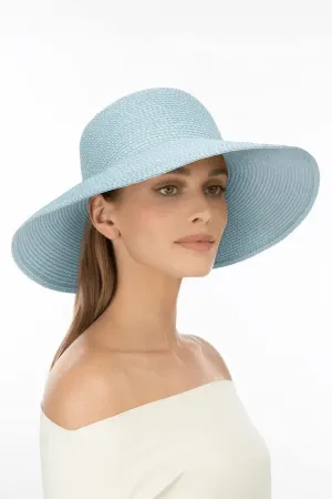 Eric Javits Hampton Hat in Aqua