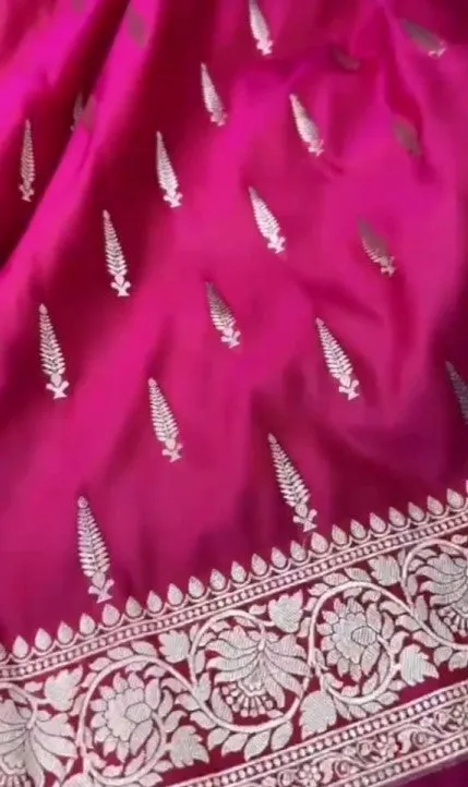 Exclusive Mashru Silk Saree with Gold Zari Work