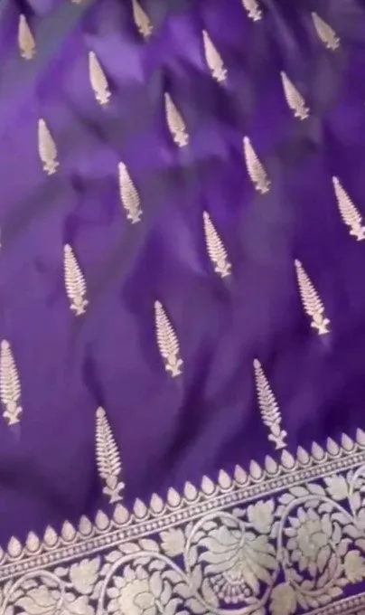 Exclusive Mashru Silk Saree with Gold Zari Work