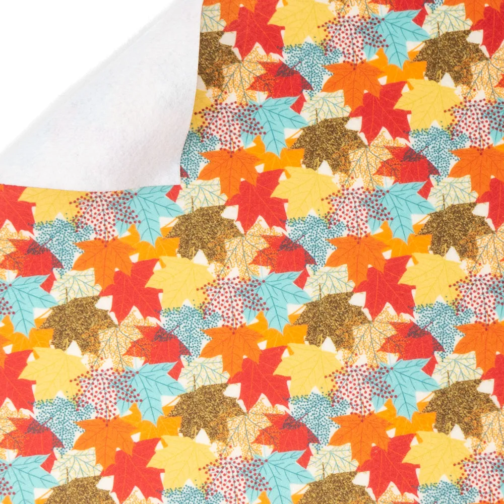 Falling Leaves Printed Felt