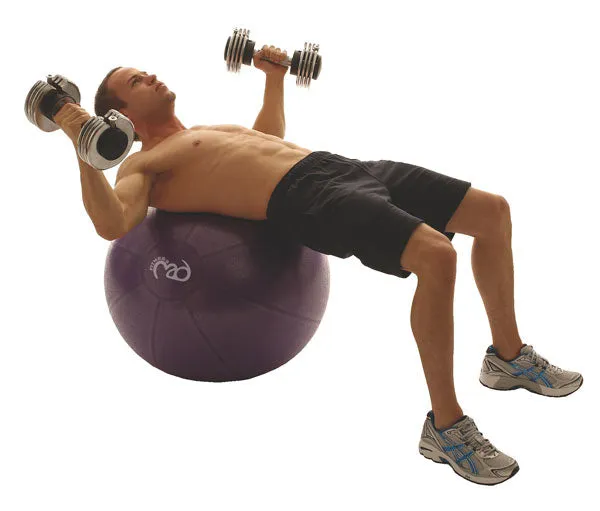 Fitness Mad Studio Pro 500Kg Gym Ball & Pump - 65cm