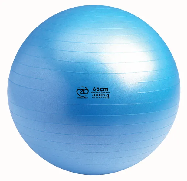 Fitness Mad Studio Swiss Ball, Pump & Online Guide - 65cm