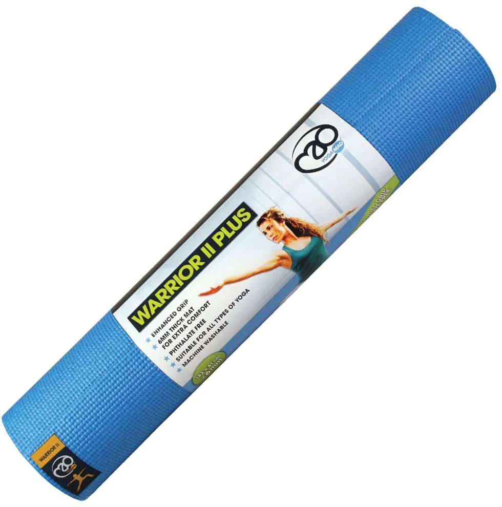 Fitness Yoga-Mad Warrior II Plus Yoga Mat - 6mm