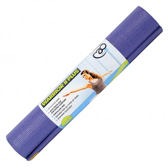 Fitness Yoga-Mad Warrior II Plus Yoga Mat - 6mm