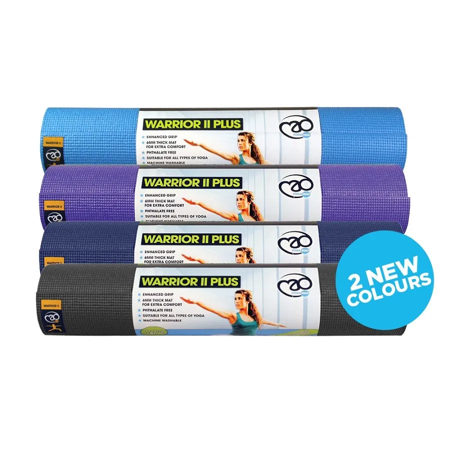 Fitness Yoga-Mad Warrior II Plus Yoga Mat - 6mm