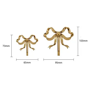 French Retro Bow Shape Brass Wall Hook