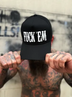 FUCK 'EM RETRO BLACK HAT