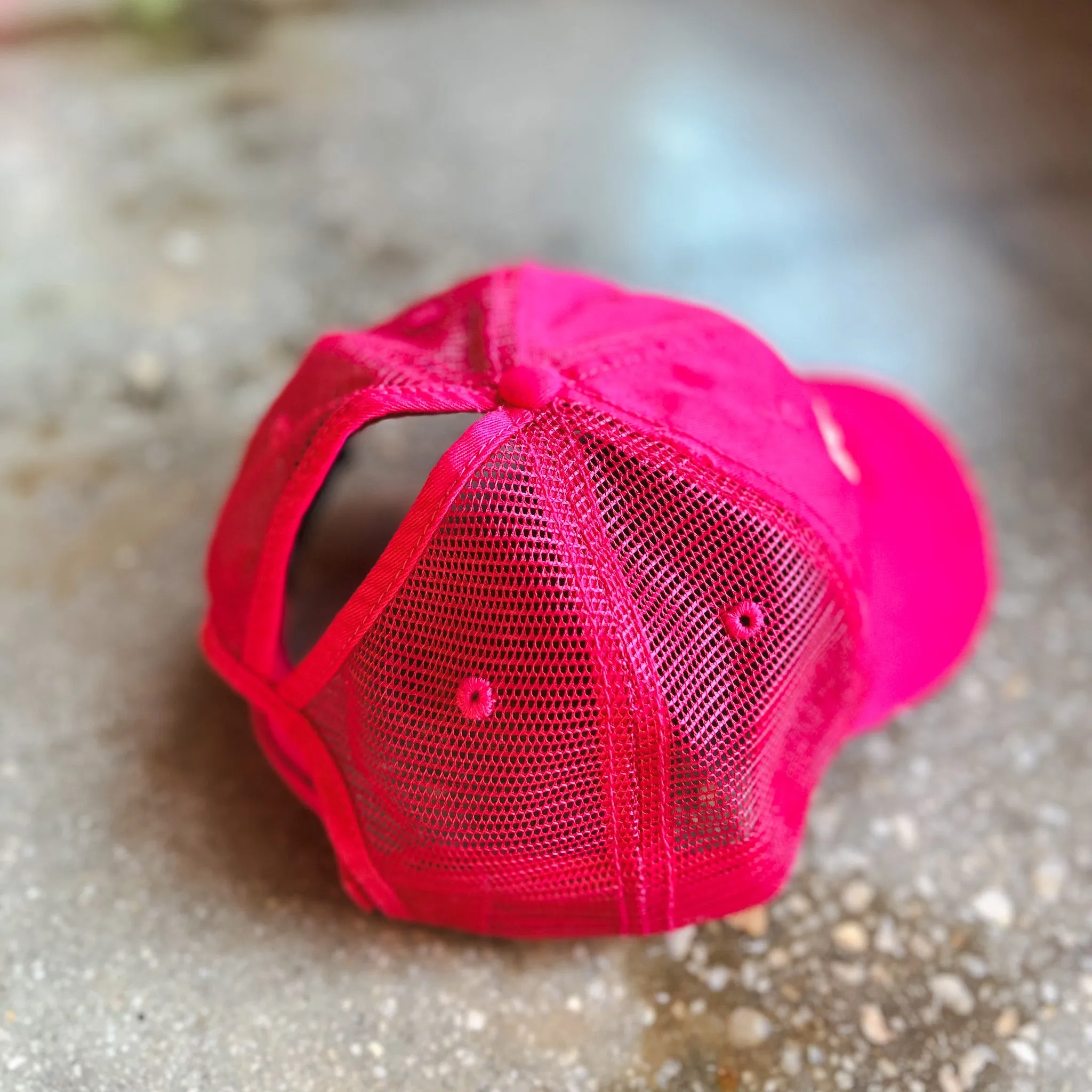 God Don't Make Mistakes Distressed Hat (Mesh-Back Ponytail)