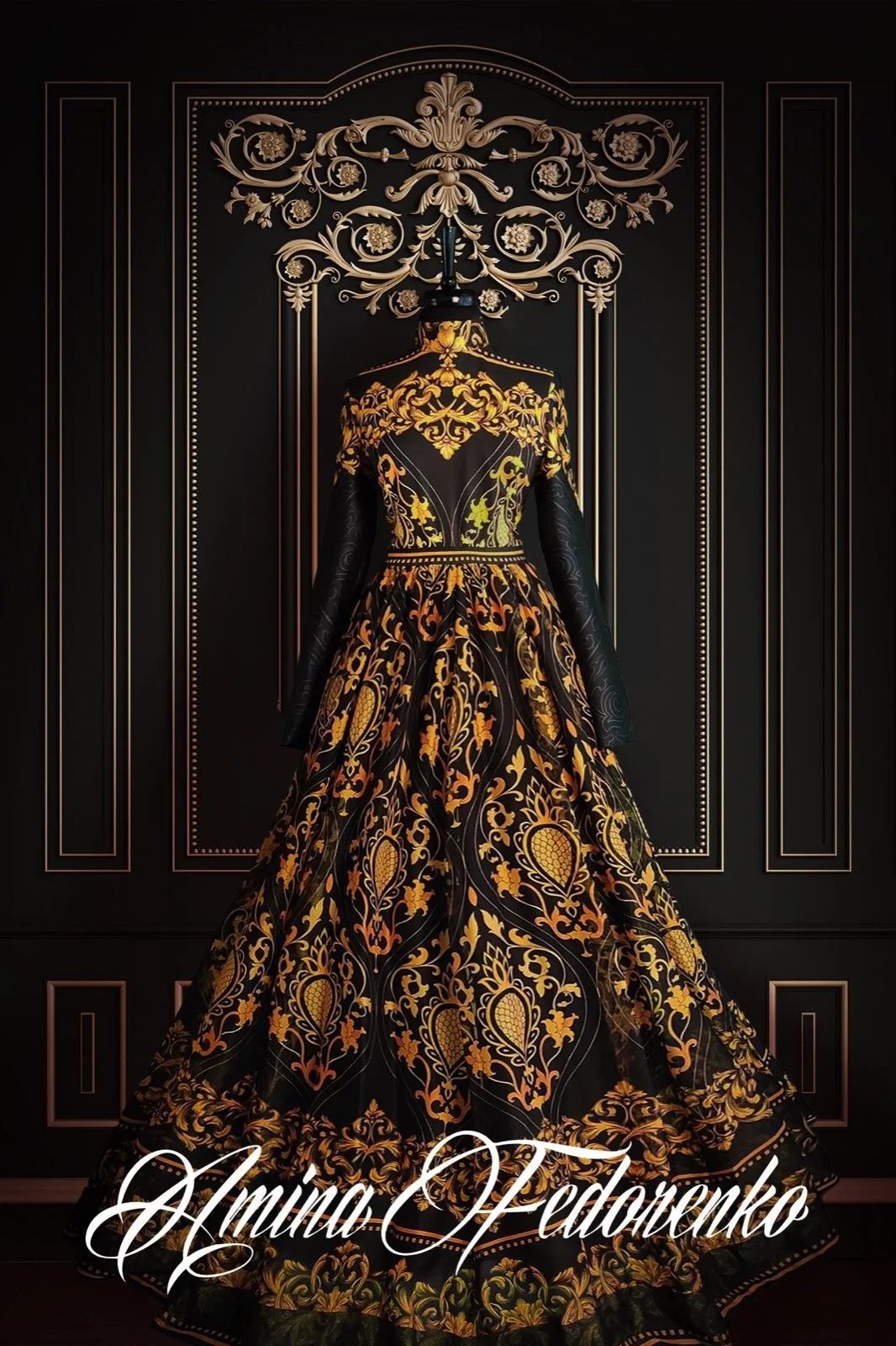 Golden Orchid Dress