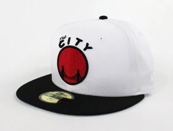 Golden State Warriors New Era 59Fifty Fitted Hat (Air Jordan 1 Retro High OG Bred Toe Gray Under Brim)