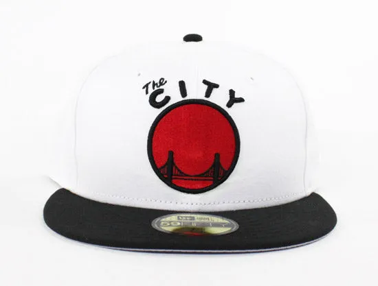 Golden State Warriors New Era 59Fifty Fitted Hat (Air Jordan 1 Retro High OG Bred Toe Gray Under Brim)