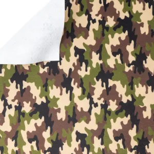Green Camo Printed Felt