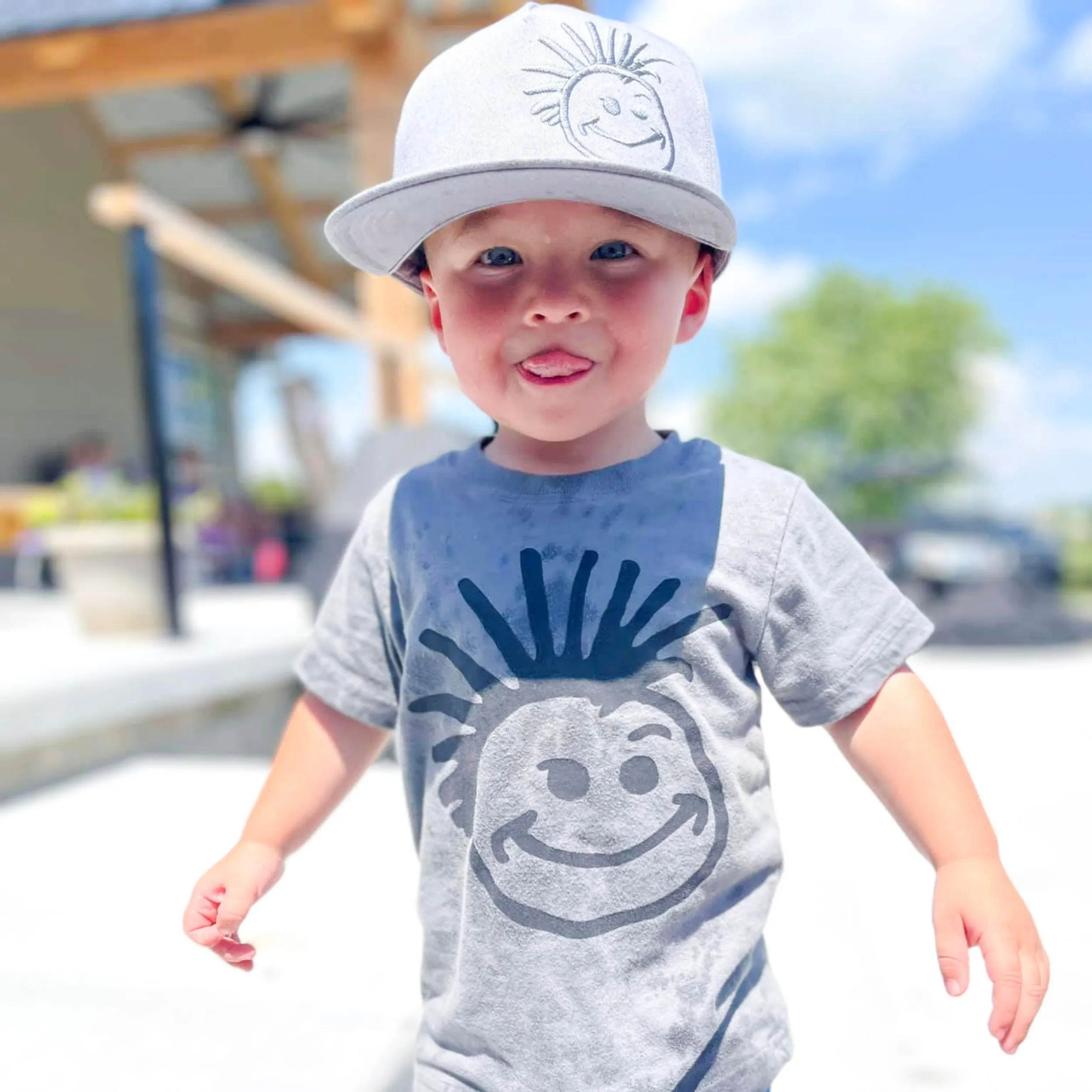 Grey Logo Kids Trucker Hat
