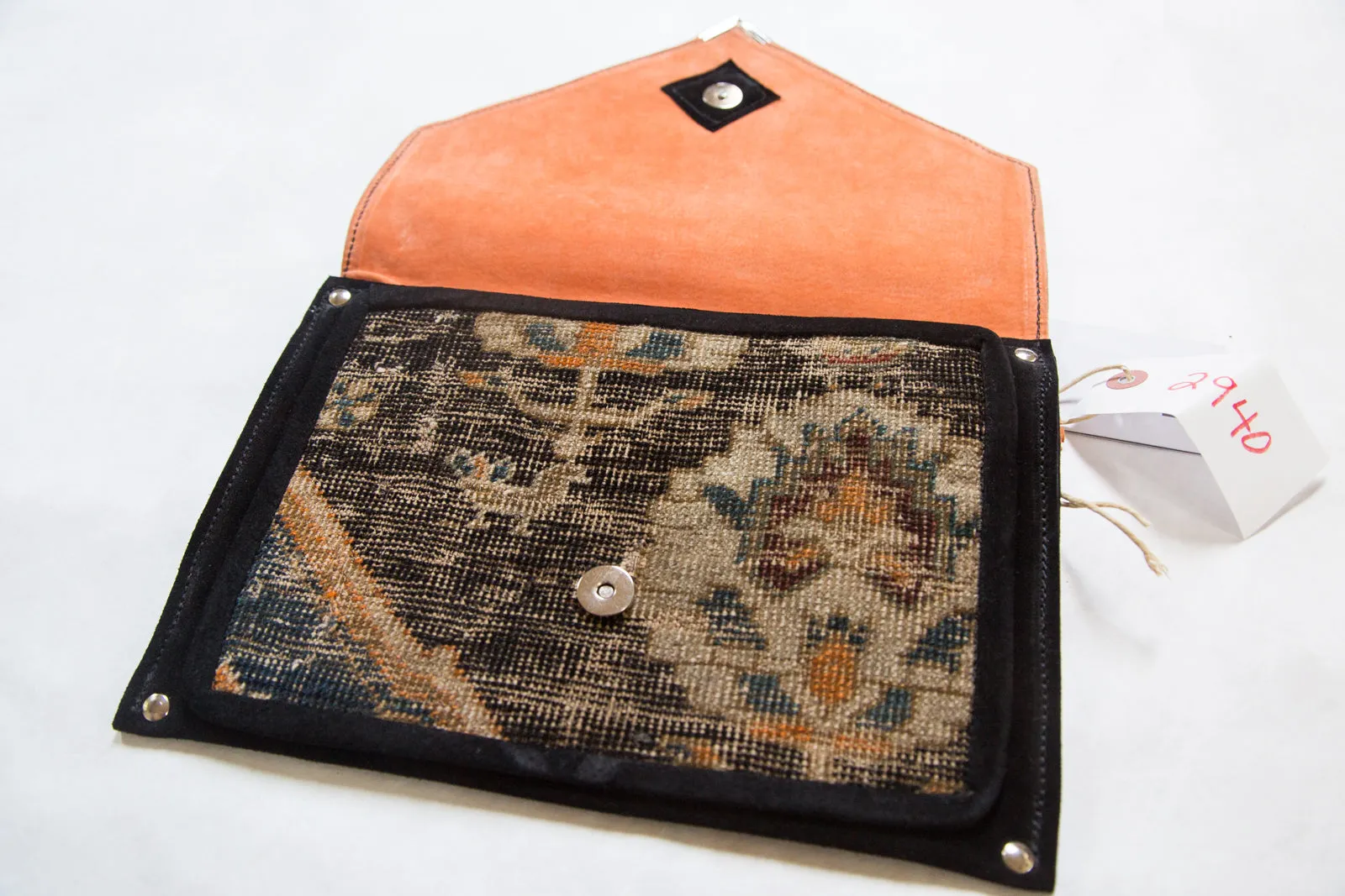 Handmade Rug Fragment Clutch