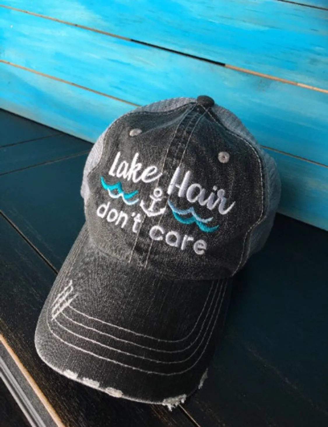 Hats { Lake bum } { Lake hair don't care } { Lake please } { Lake life }
