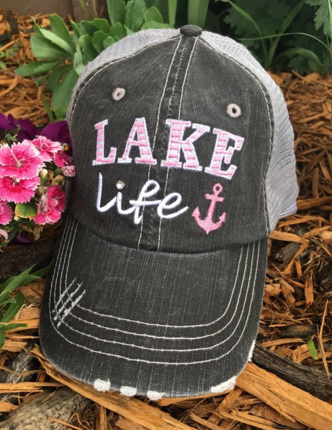 Hats { Lake bum } { Lake hair don't care } { Lake please } { Lake life }