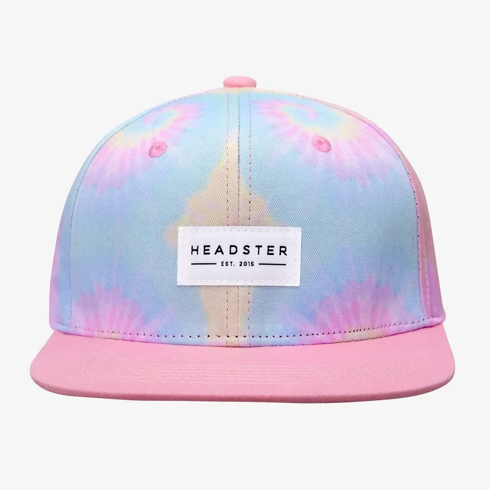 Headster Kids Tie Dye Pink Snapback Cap
