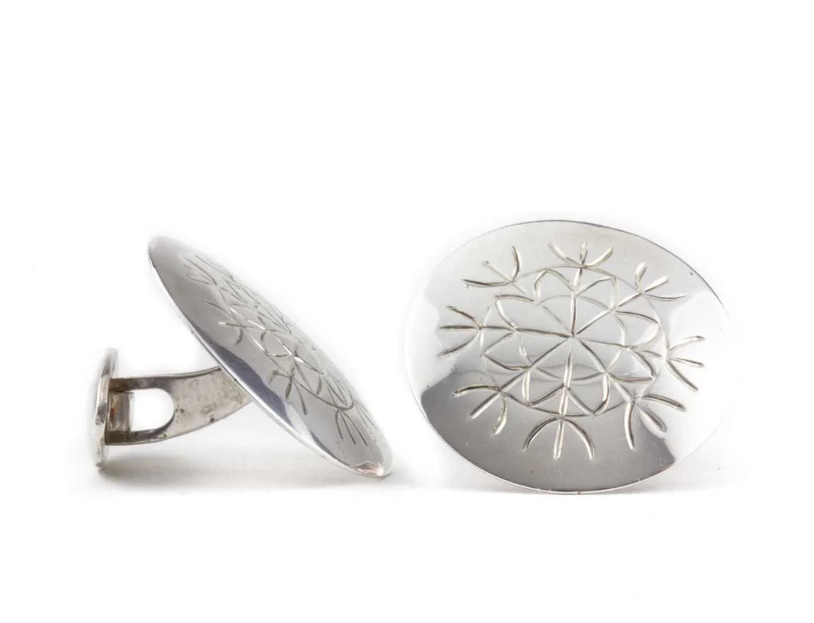 Hjálmur silver cufflinks