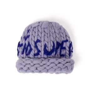 Kidsuper Hand Knit Chunky Beanie 'Lavender'