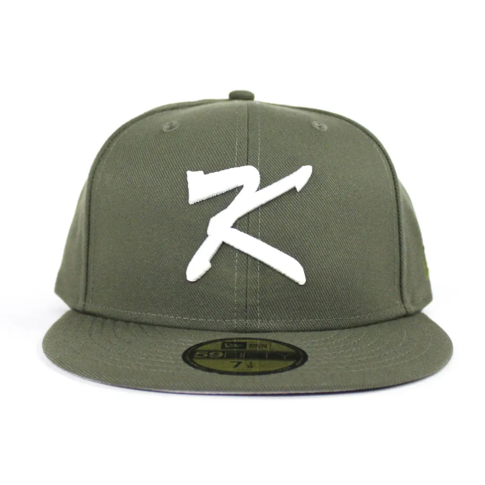 Korea New Era New Era 59Fifty Fitted Hat (Oilve Gray Under Brim)