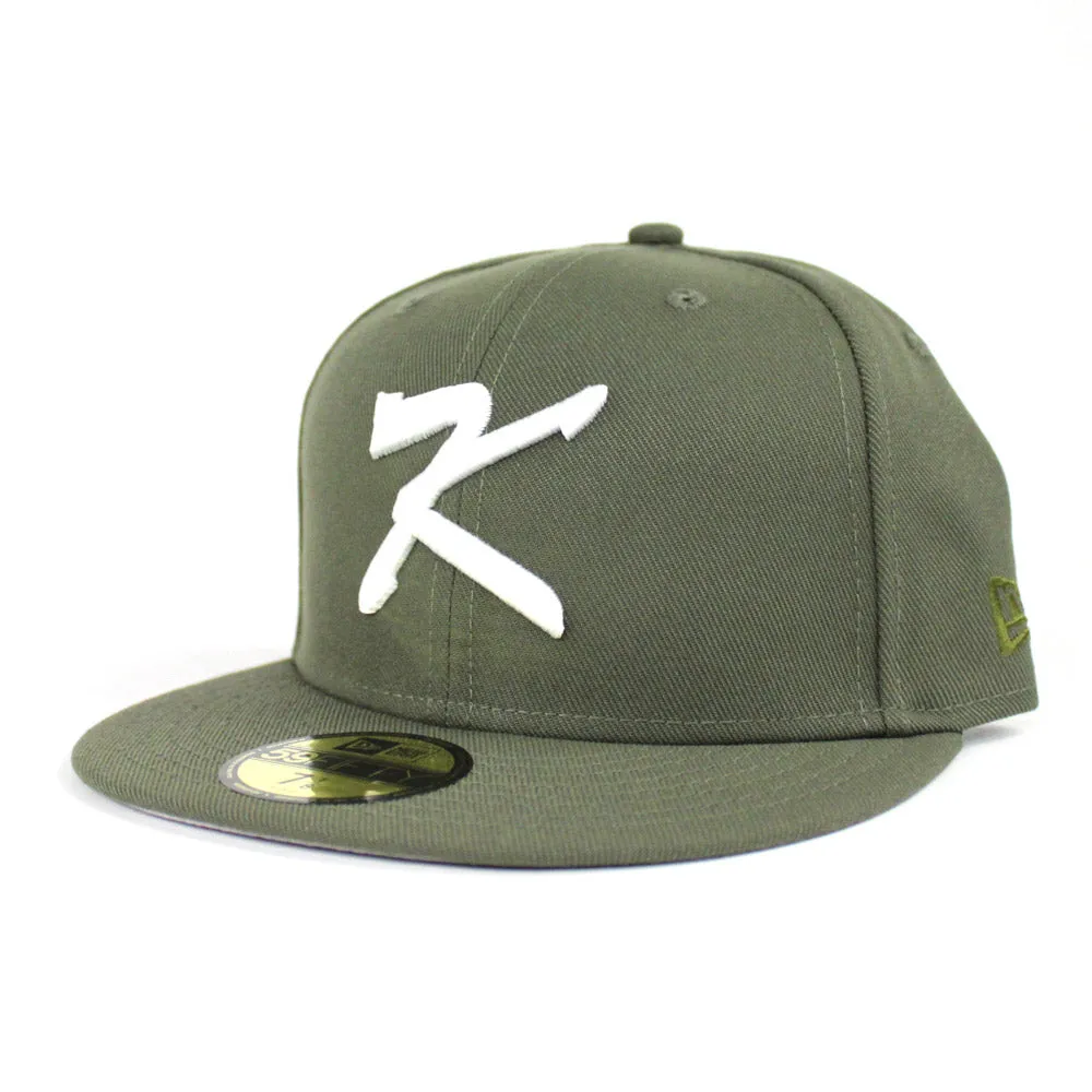 Korea New Era New Era 59Fifty Fitted Hat (Oilve Gray Under Brim)