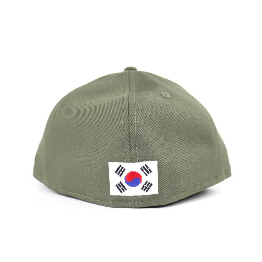 Korea New Era New Era 59Fifty Fitted Hat (Oilve Gray Under Brim)