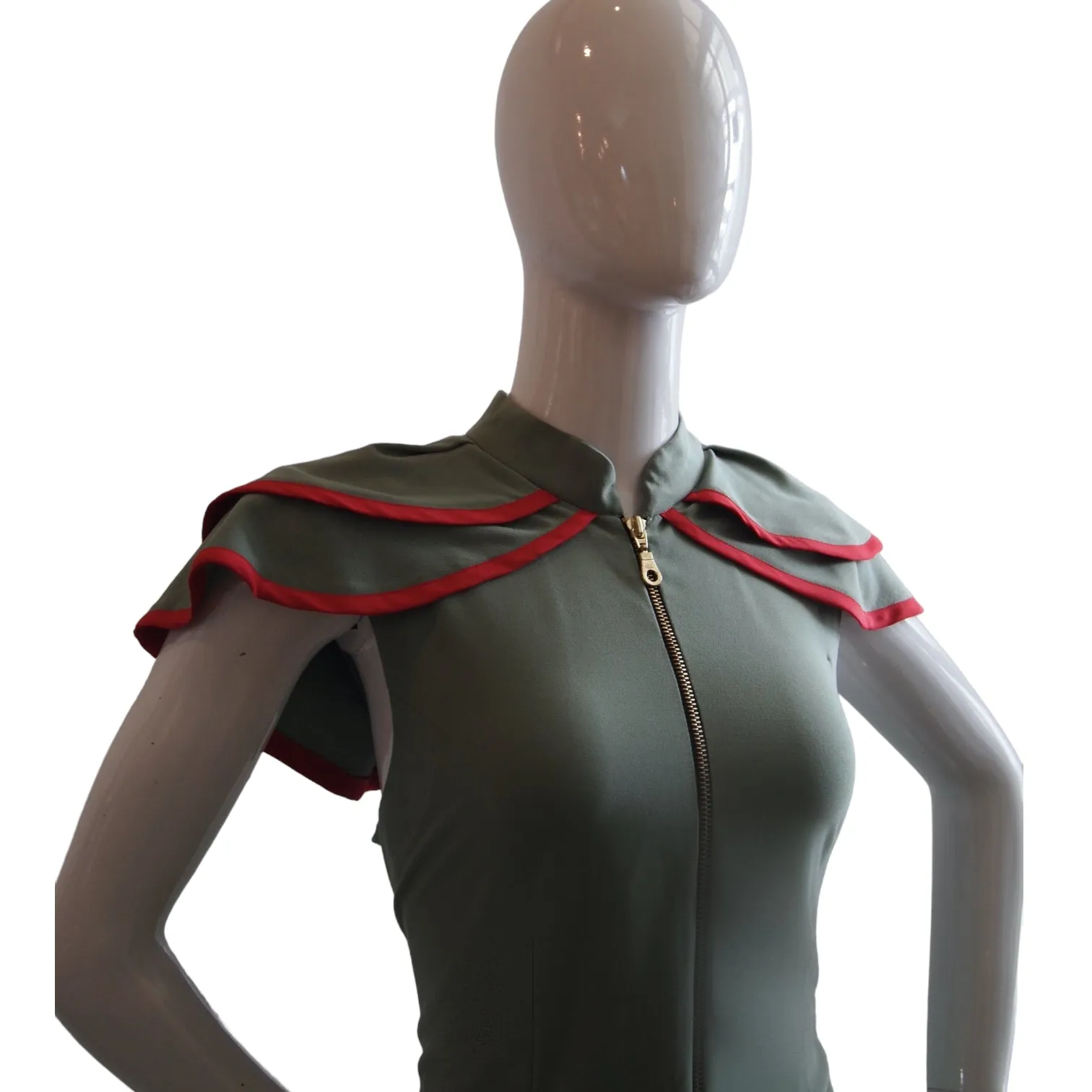 LAYERED WINGS HANDMADE MODERN SILK COTTON CHEONGSAM