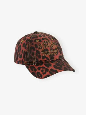 Leopard Logo Cap - Racing Red