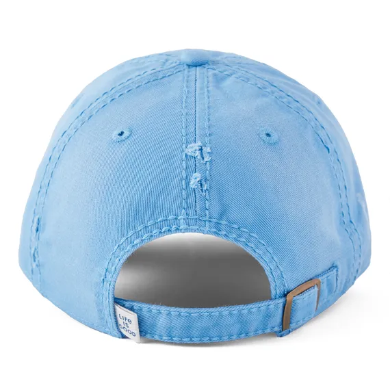 Life is Good Paw Prints Sunwashed Chill Cap