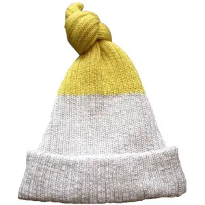 Limited Edition: Knotted Baby Hat (Grey & Yellow)