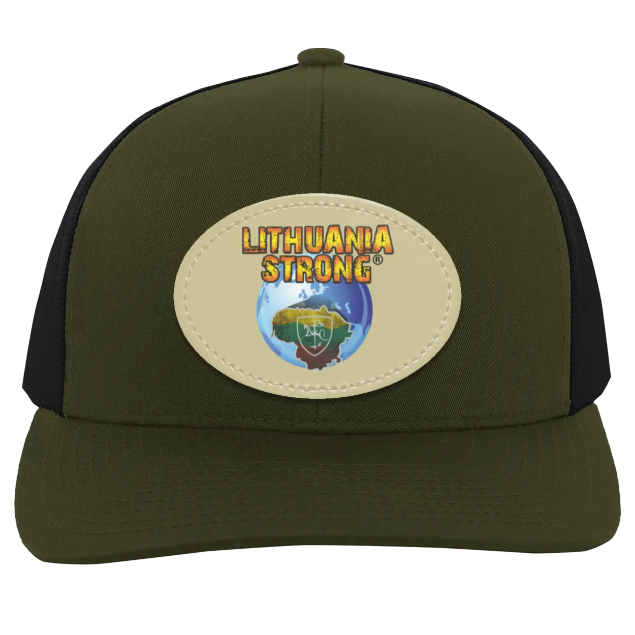 Lithuania Strong - Trucker Snap Back - Oval Patch