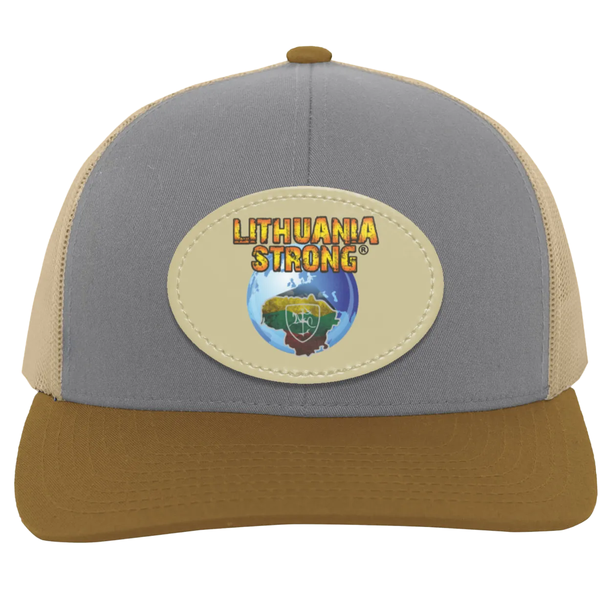 Lithuania Strong - Trucker Snap Back - Oval Patch