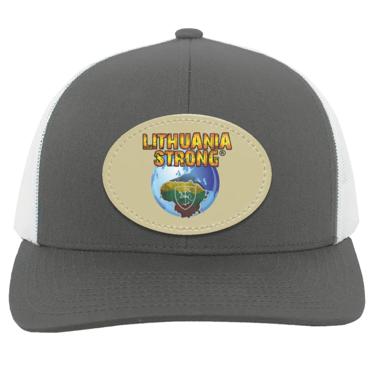 Lithuania Strong - Trucker Snap Back - Oval Patch
