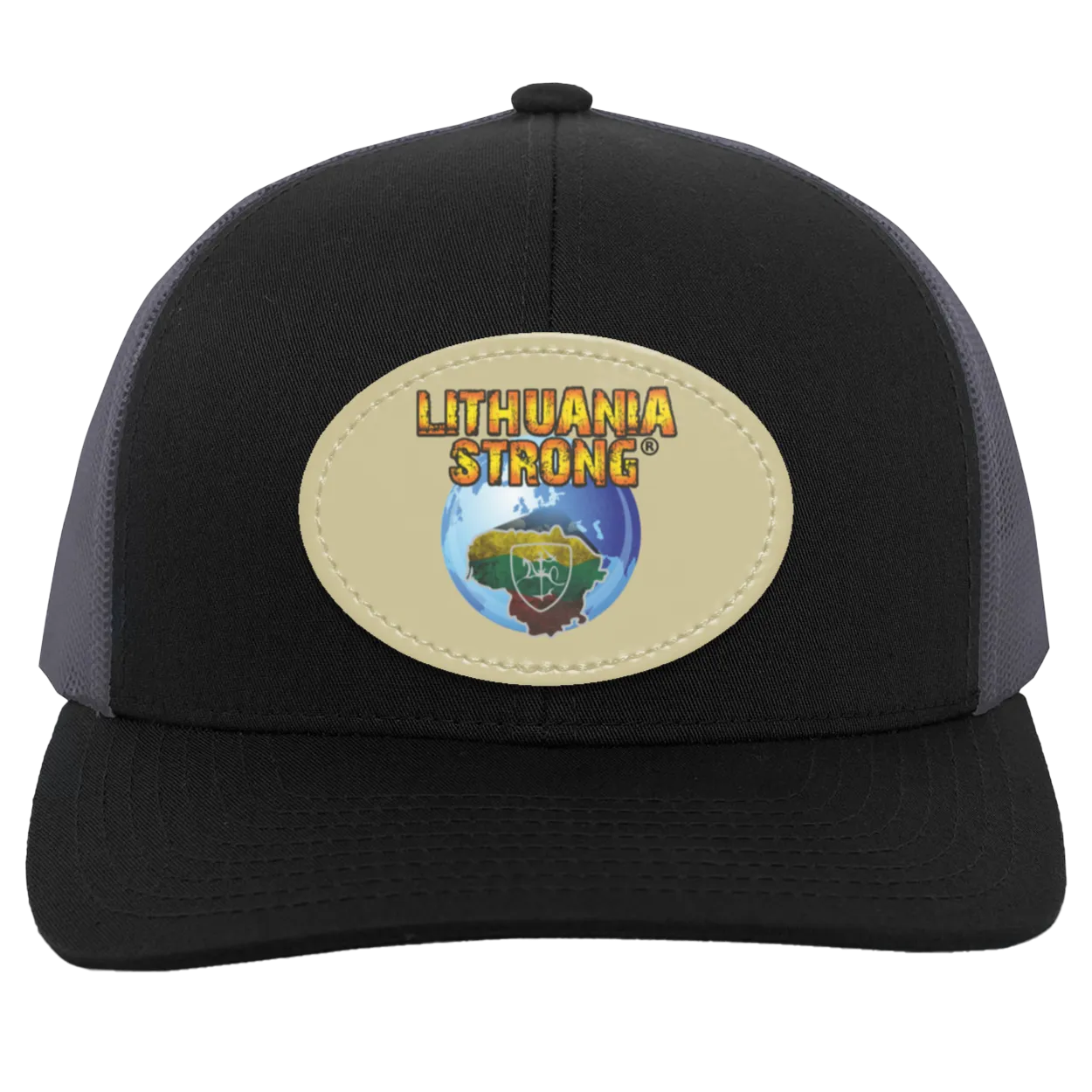Lithuania Strong - Trucker Snap Back - Oval Patch