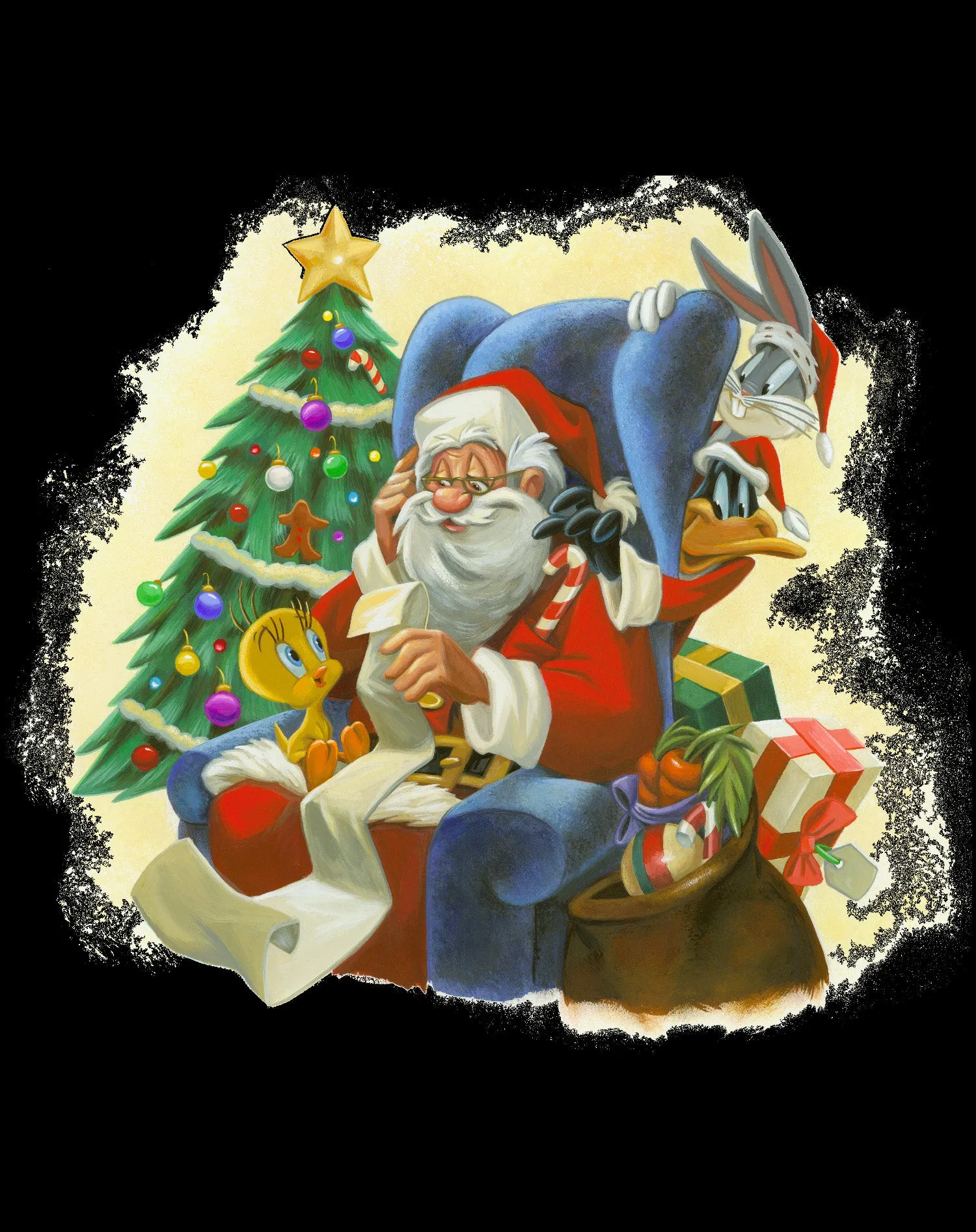 Looney Tunes Looney Tunes Xmas Santa Official Men's T-Shirt