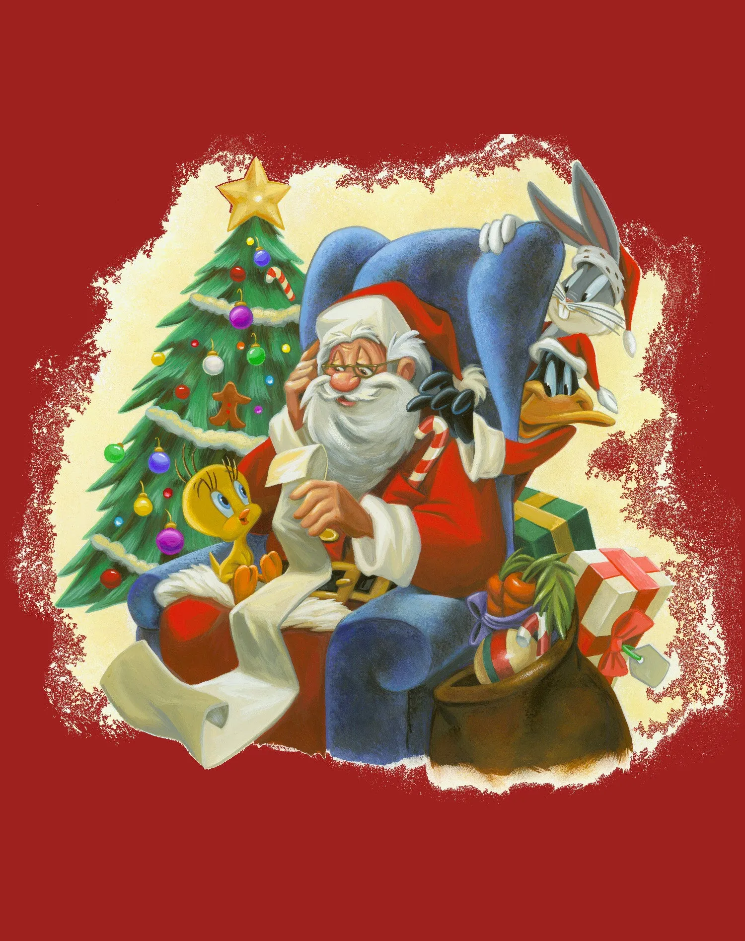 Looney Tunes Looney Tunes Xmas Santa Official Men's T-Shirt
