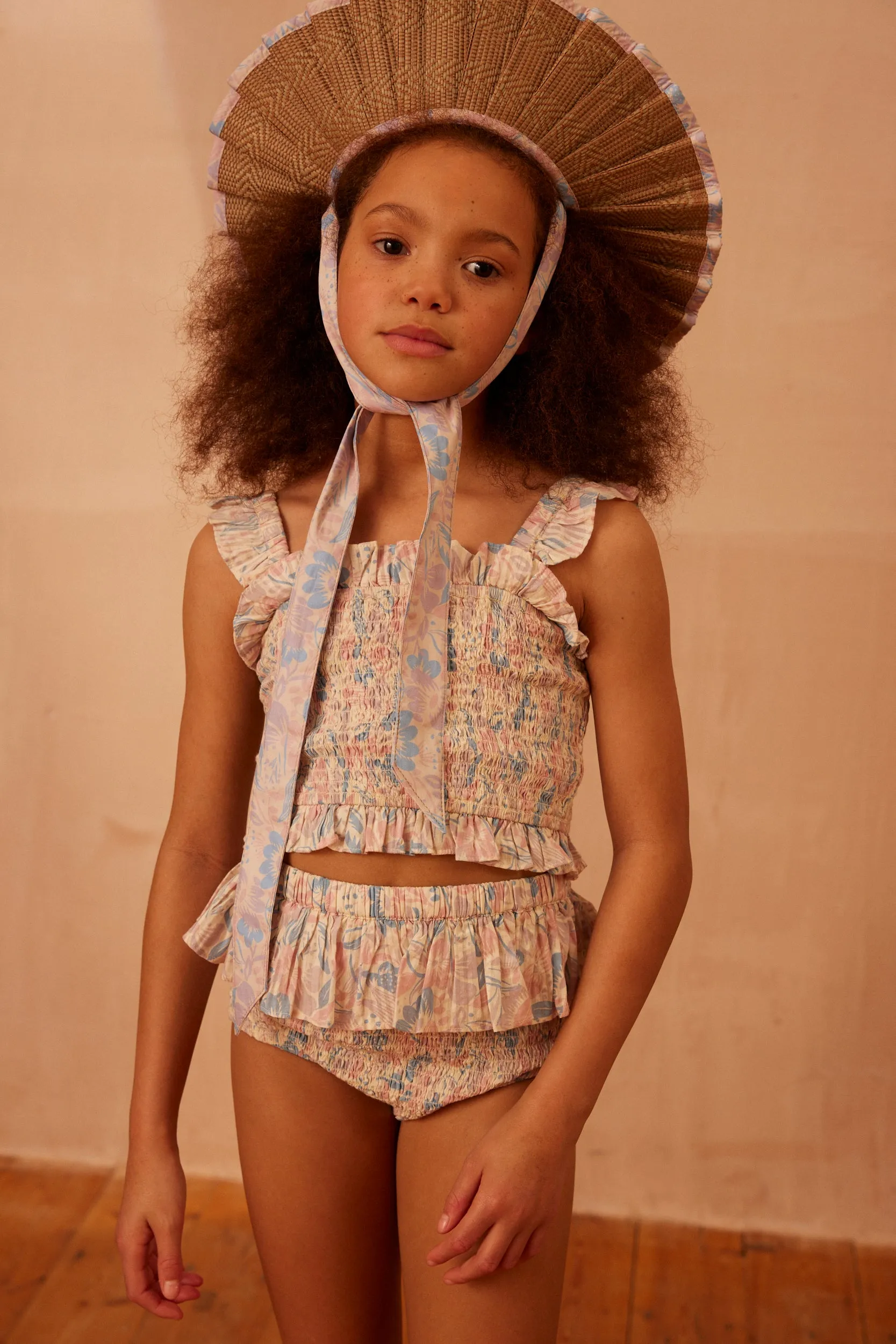 Lorna Murray x Apolina Nikki Beach Maxi Sunhat - 50's Floral