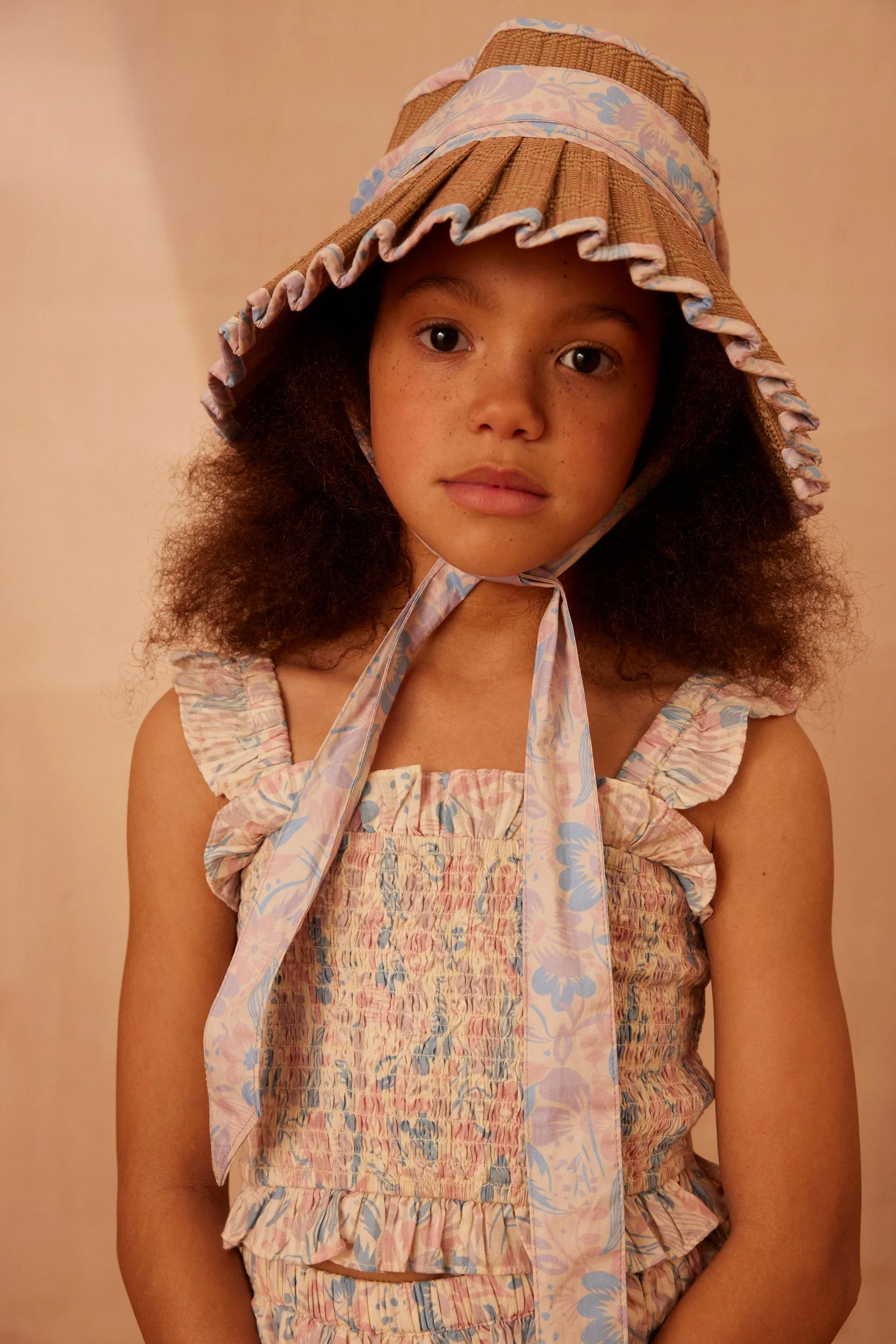 Lorna Murray x Apolina Nikki Beach Maxi Sunhat - 50's Floral