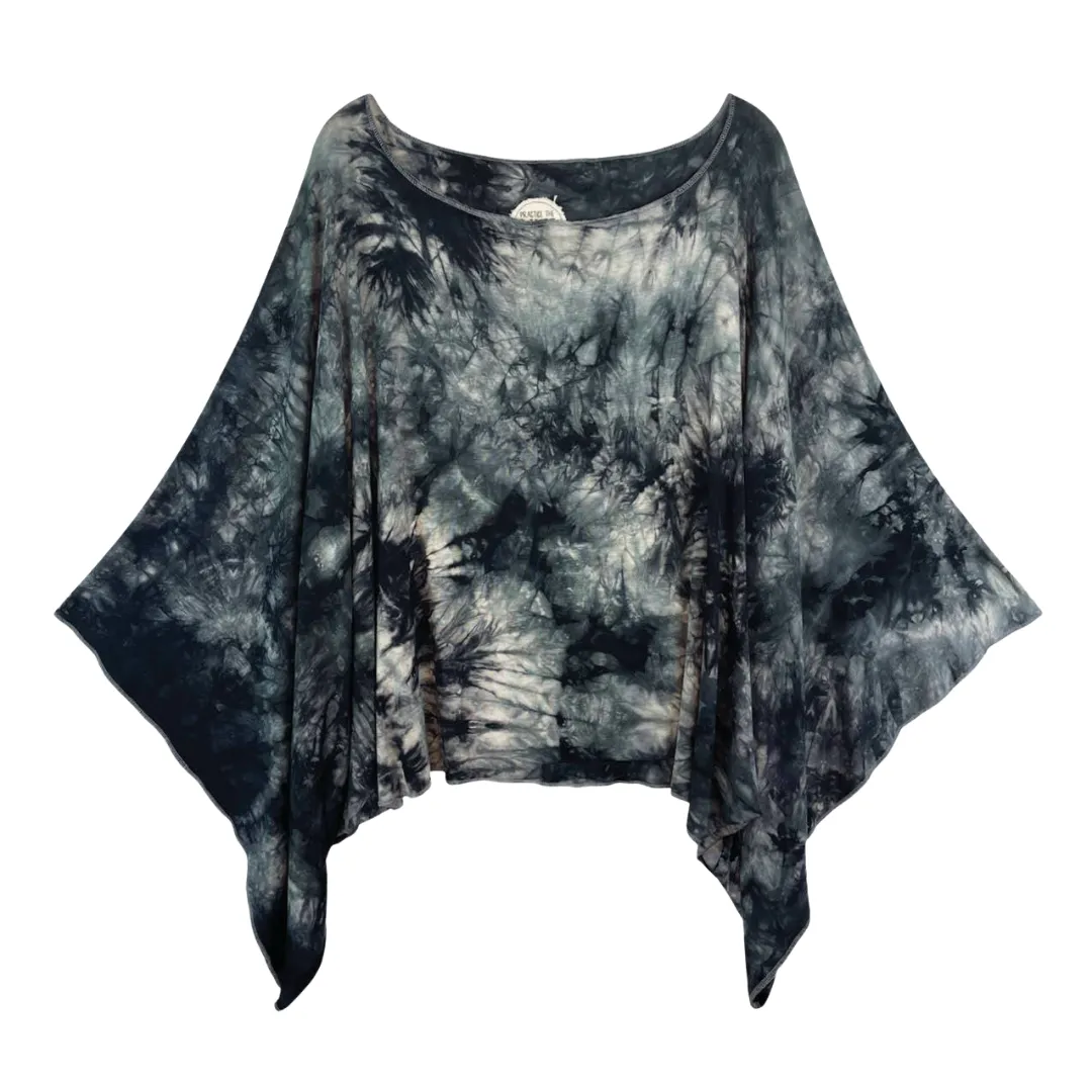 Luna Midwaist Tie Dye Top - Midnight