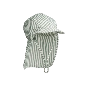 Lusio Seersucker Pinstripe Sun Hat (Peppermint)